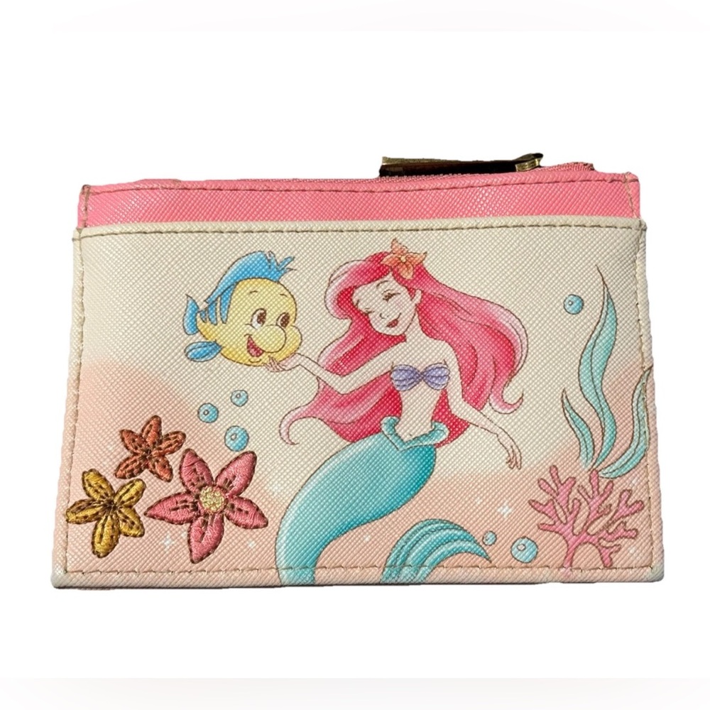 Loungefly Disney The Little Mermaid Floral Cardholder EUC